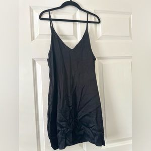 Classic Zara Black Mini Slip Dress